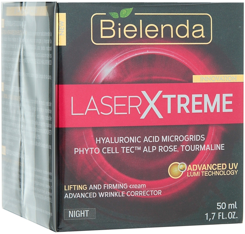 Увлажняющий ночной крем с эффектом лифтинга - Bielenda Laser Xtreme Lifting and Firming Night Cream