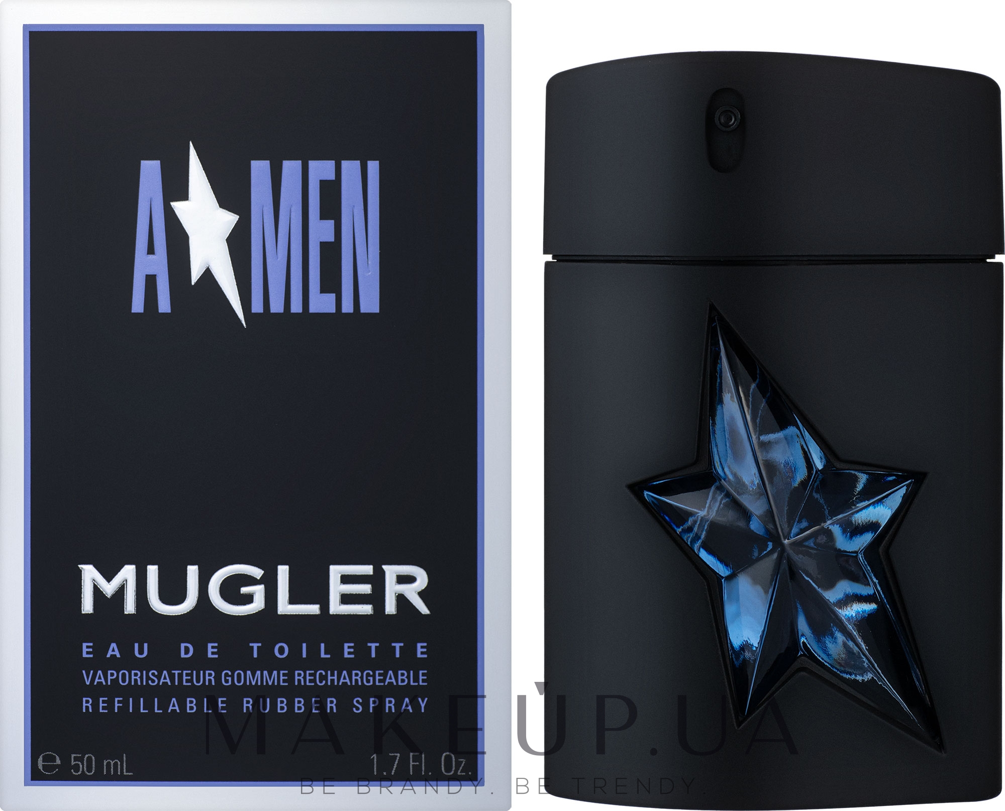 Mugler A Men Rubber Refillable - Туалетная вода — фото 50ml