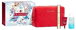 Набор - Clarins All About Eyes Set (mascara/8ml + remover/30ml + eye/lift/3ml + bag/1pc) — фото N1