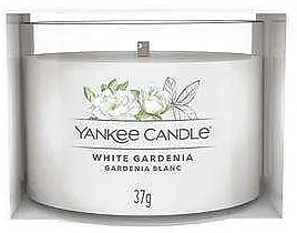 Ароматична свічка у склянці "Біла гарденія" - Yankee Candle White Gardenia (міні) — фото N1