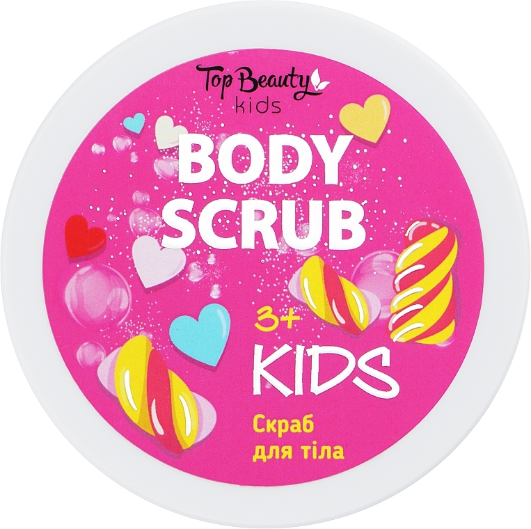 Скраб для тела с ароматом клубники - Top Beauty Body Scrub Kids — фото N1