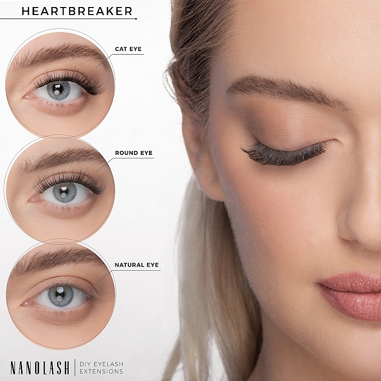 Накладные ресницы - Nanolash Diy Eyelash Extensions Heartbreaker — фото N4