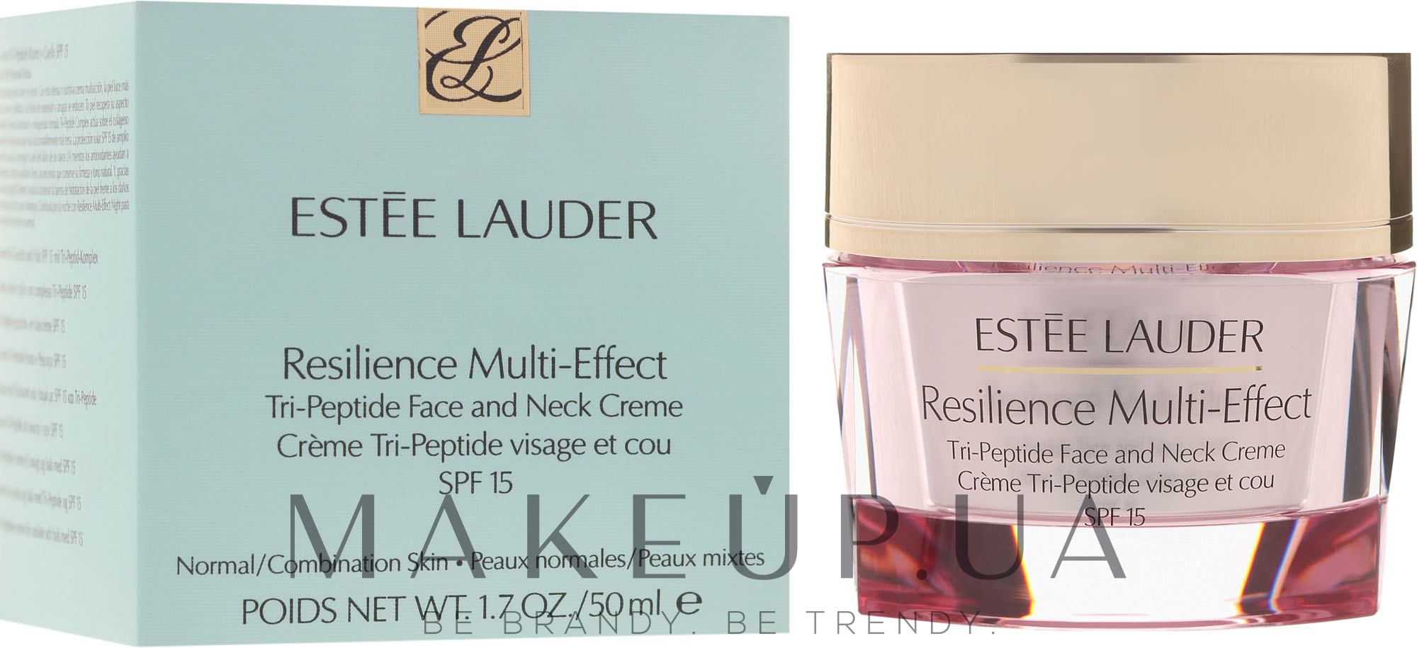 Дневной лифтинговый крем для нормальной кожи лица и шеи - Estee Lauder Resilience Multi-Effect Face Creme SPF 15 — фото 50ml
