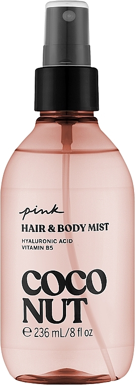 Спрей для тела и волос "Кокос" - Victoria`s Secret Pink Coconut Hair & Body Mist — фото N1