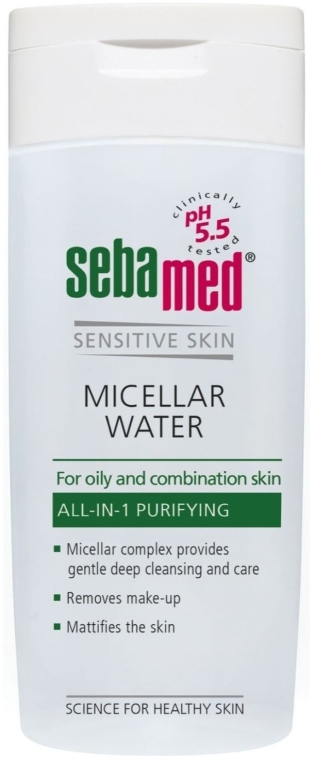 Мицеллярная вода для жирной и комбинированной кожи - Sebamed Sensitive Skin Micellar Water For Oily & Combination Skin — фото N1