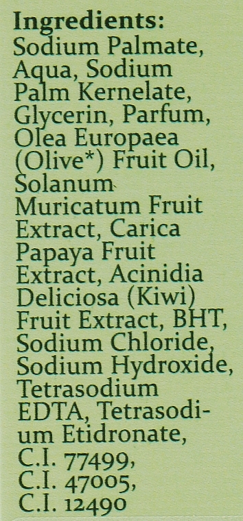 Мило листок з екзотичними фруктами - Madis HerbOlive Soap — фото N2