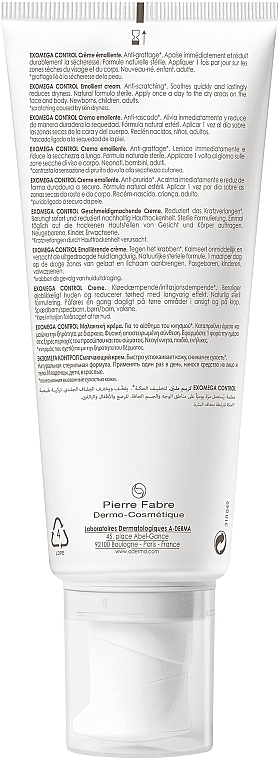 Пом'якшувальний крем для тіла - A-Derma Exomega Control Emollient Cream Anti-Scratching — фото N2