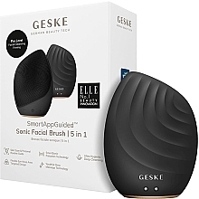 Ультразвуковая щетка для лица, черная - Geske Sonic Facial Brush 5 In 1 — фото N2