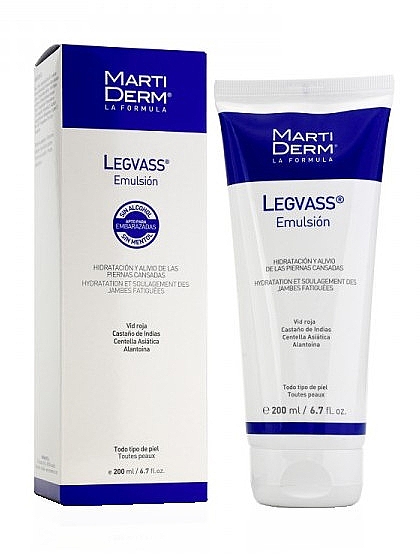 Восстанавливающая эмульсия для ног - Martiderm Legvass Emulsion — фото N1