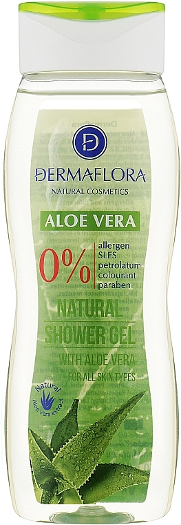 Гель для душу - Dermaflora Shower Gel With Aloe Vera — фото N1