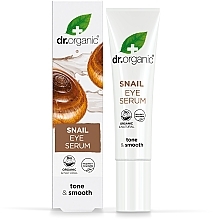 Антивікова гелева сироватка для шкіри навколо очей з равликом - Dr. Organic Bioactive Skincare Anti-Aging Snail Gel Eye Serum — фото N1