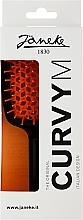Расческа для волос, черно-оранжевая - Janeke CurvyM Extreme Volume Brush  — фото N2