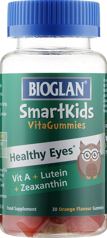 Витамины "Для глаз" для детей, желейки - Bioglan SmartKids Healthy Eyes Vitagummies — фото N1