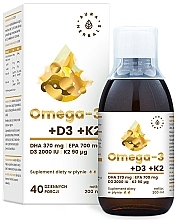 Диетическая добавка "Омега-3 с D3 и K2" - Aura Herbals — фото N1