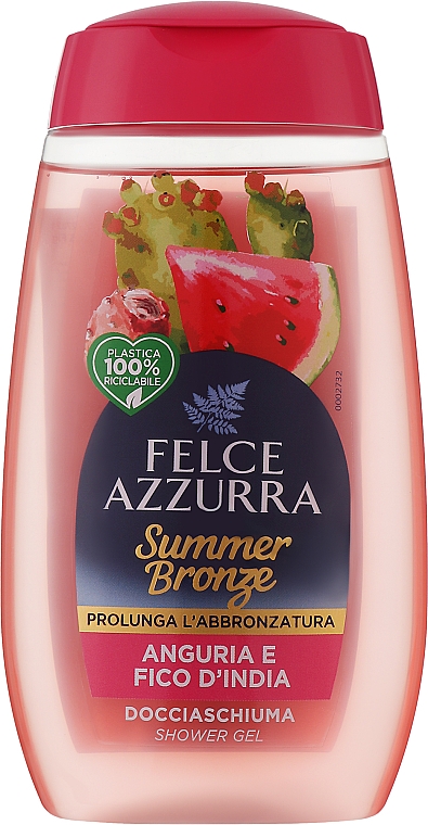 Гель для душа "Арбуз и опунция" - Felce Azzurra Summer Bronze Melon & Indian Fig Shower Gel — фото N1