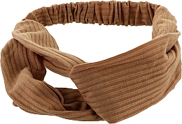 Косметическая повязка "Тюрбан", коричневая - Cosmo Shop — фото N1