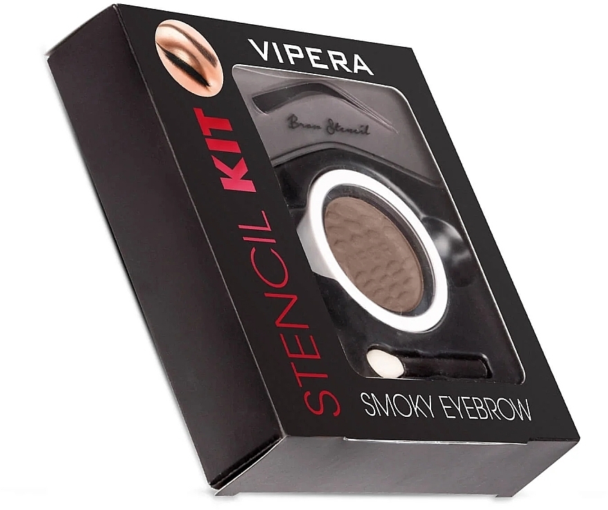Одинарні тіні для повік - Vipera Smoky Eyebrow Stencil Kit — фото N3