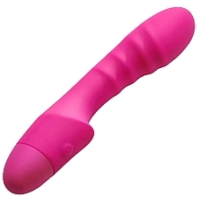 Ребристий вібратор для точки G, рожевий - So Divine Pash Ribbed G-Spot Vibrator — фото N2