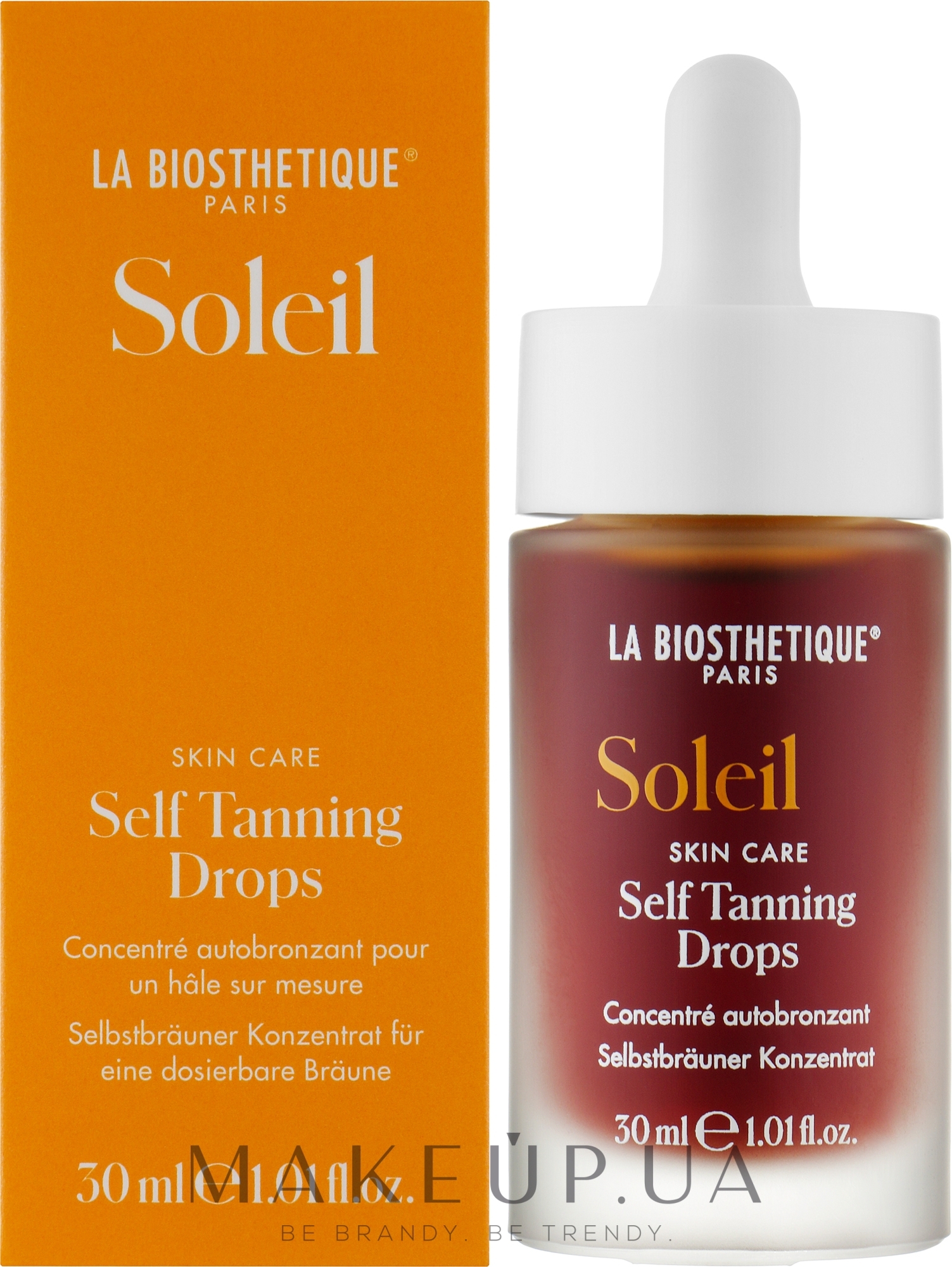 Капли-концентрат с эффектом автозагара - La Biosthetique Soleil Self Tanning Drops — фото 30ml