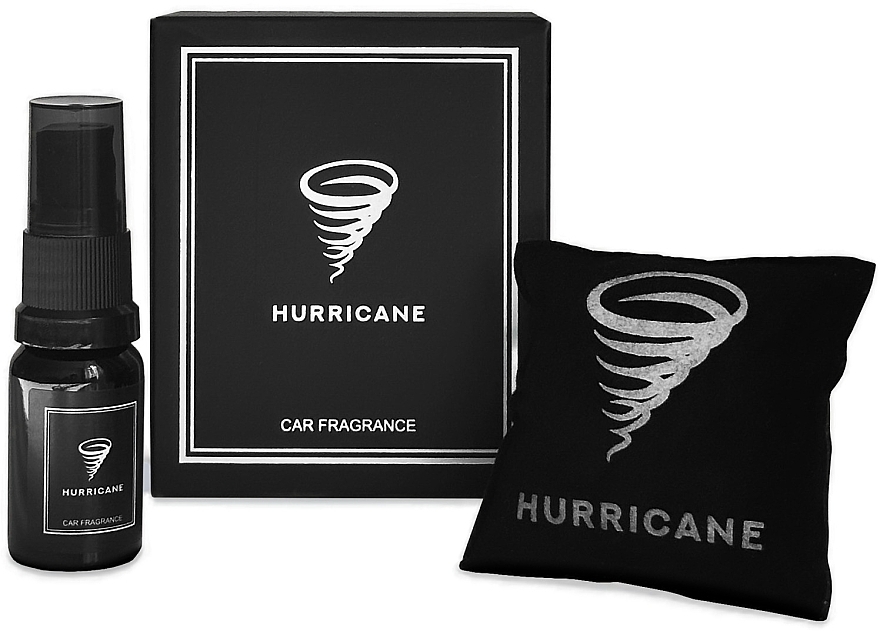 Парфюмированное саше для автомобиля - Hurricane Black Standart Car Fragrance — фото N1