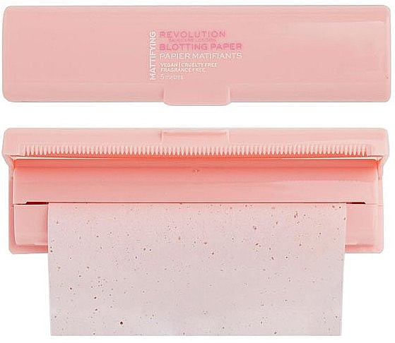 Матувальні паперові серветки для обличчя - Revolution Skincare Mattifying Blotting Papers — фото N1