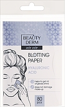 Серветки матуючі для обличчя з гіалуроновою кислотою - Beauty Derm Blotting Paper Salicylic Acid — фото N1