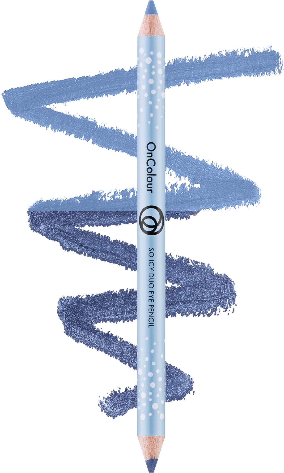 Олівець для очей - Oriflame OnColour So Icy Duo Eye Pencil — фото Blue Icicle