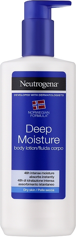 Глибоко зволожуюче молочко для тіла - Neutrogena Deep Moisture Body Lotion Crema Fluida — фото N1