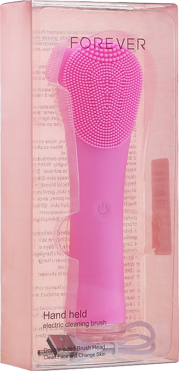 Щітка для очищення обличчя, рожева - Lewer BR-010 Forever Hand Held Electric Cleaning Brush — фото N2