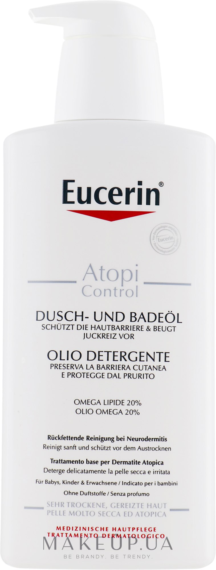 Очищающее масло для атопичной кожи тела с дозатором - Eucerin AtopiControl Cleansing Oil — фото 400ml