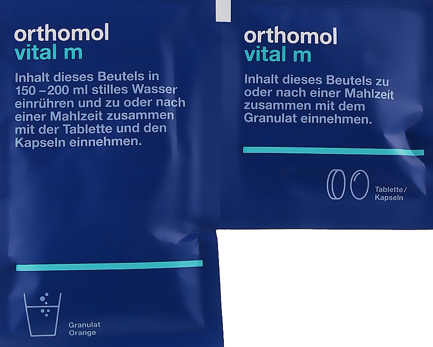 Вітаміни, гранули + капсули + таблетки (30 днів) - Orthomol Vital M — фото N2