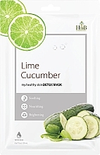 Детокс-маска для обличчя "Лайм-огірок" - HnB My Healthy Skin Detox Mask Lime Cucumber — фото N1