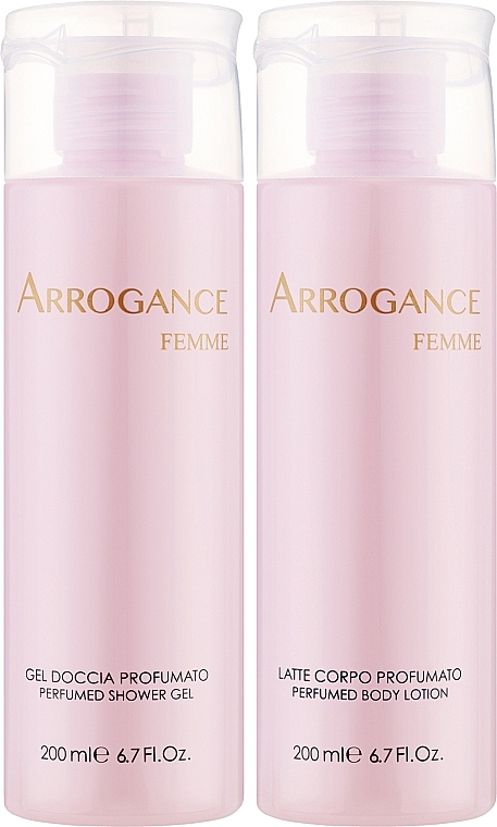 Arrogance Femme - Набір (sh/gel/200ml + b/lot/200ml) — фото N2