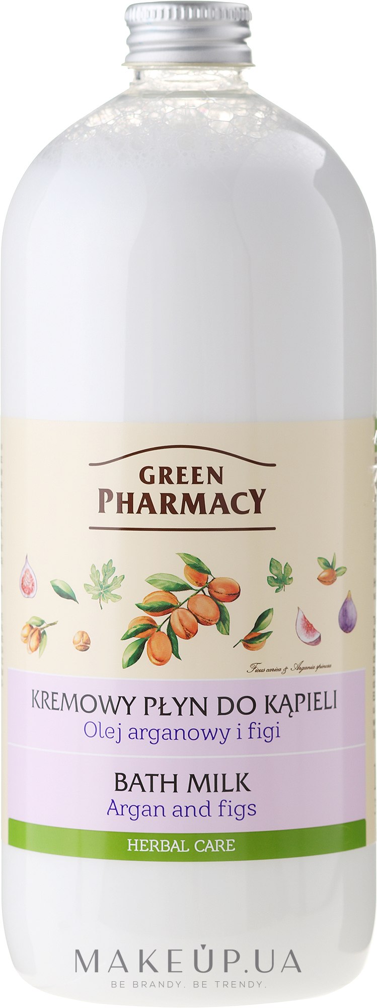 Молочко для ванн "Аргана та Інжир" - Зелена Аптека — фото 1000ml