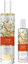 Духи, Парфюмерия, косметика Saphir Parfums Flowers de Saphir Ambar & Muguet - Набор (edt/150ml + edt/30ml)