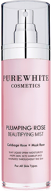 Зволожувальний спрей для обличчя - Pure White Cosmetics Plumping Rose Beautifying Mist — фото N1