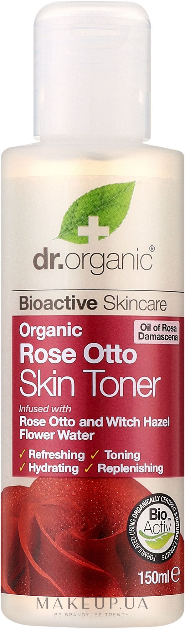 Тонік для обличчя "Троянда Отто" - Dr. Organic Bioactive Skincare Rose Otto Skin Toner — фото 150ml