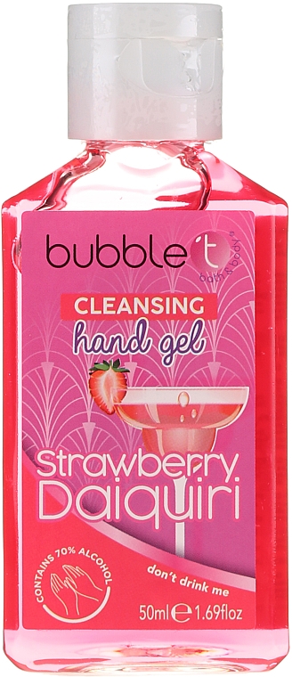 Антибактеріальний очищувальний гель для рук "Полуничний дайкірі" - Bubble T Cleansing Hand Gel Strawberry Daiquiri — фото N1