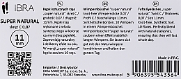 Накладные пучки ресниц, С 11 mm - Ibra 10 Flares Eyelash Super Natural — фото N2