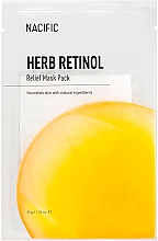 Парфумерія, косметика Тканинна маска з ретинолом і травами - Nacific Herb Retinol Relief Mask Pack