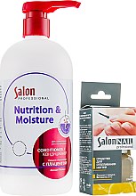 Духи, Парфюмерия, косметика УЦЕНКА Набор - Salon Professional Nutrition and Moisture (cond/750ml + nail/polish/10ml) *