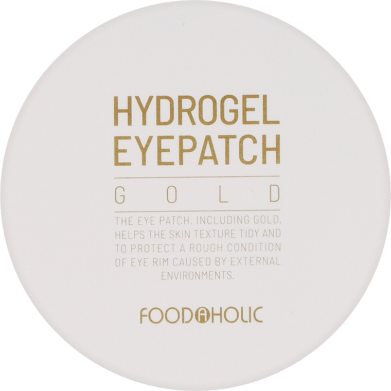 Гідрогелеві патчі із золотом для зони навколо очей - Food a Holic Hydrogel Eye Patch Gold — фото N1