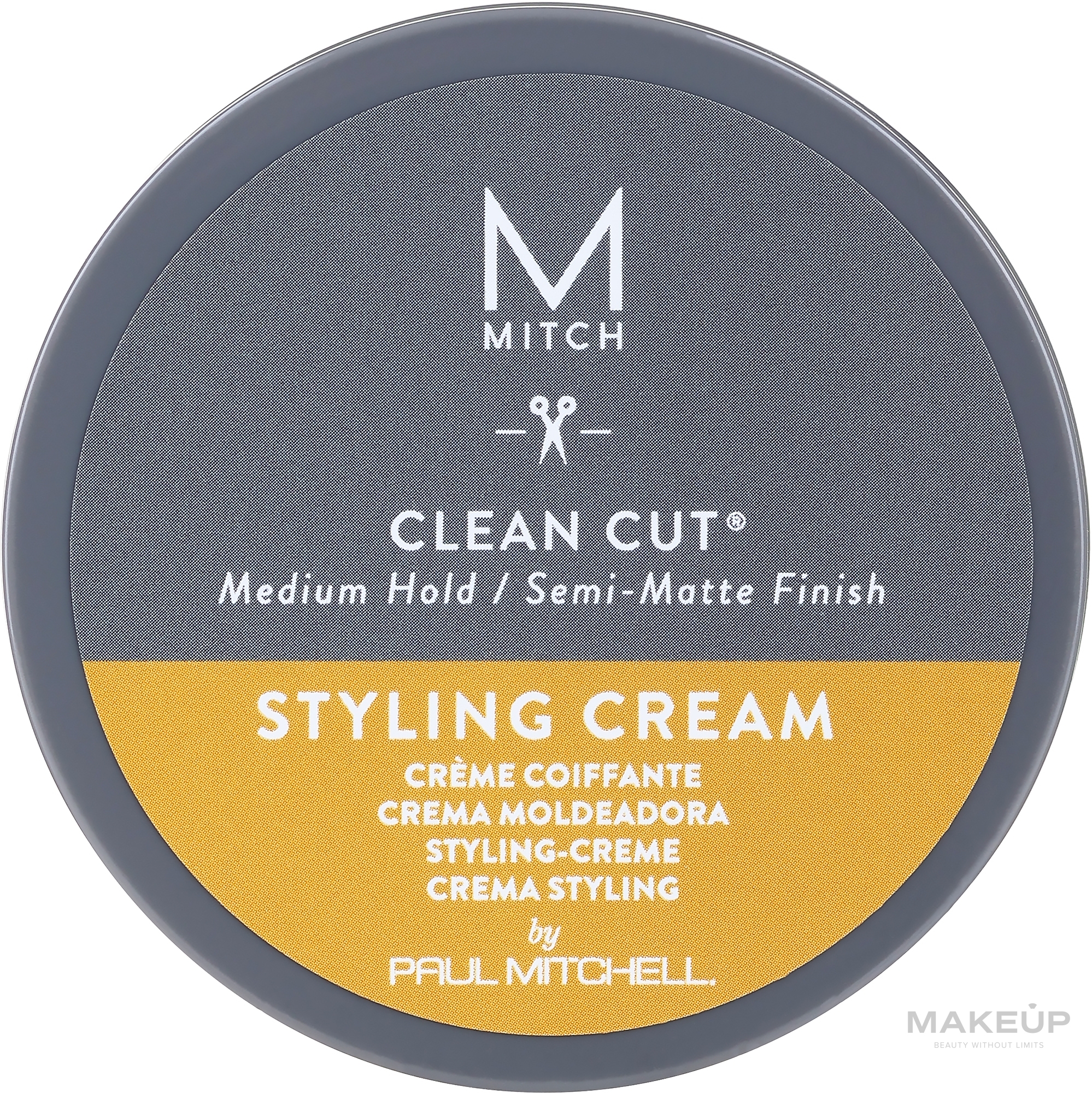Полуматирующий крем для укладки средней фиксации - Paul Mitchell Mitch Clean Cut Styling Cream — фото 85ml