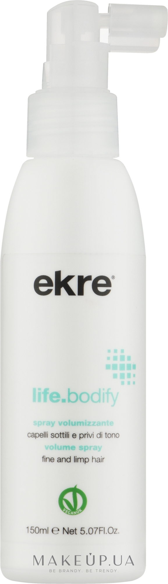 Спрей для об'єму тонкого волосся - Ekre Life.Bodify Volume Effext Spray — фото 150ml