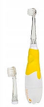 Электрическая зубная щетка, 0-3 лет, желтая - Brush-Baby BabySonic Pro Electric Toothbrush — фото N1