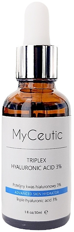 Інтенсивно зволожувальна сироватка з 3% гіалуронової кислоти - MyCeutic TRIPLEX Hyaluronic Acid 3% — фото N1