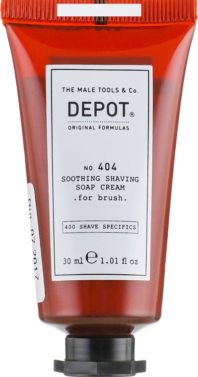 Заспокійливий крем для гоління - Depot Shave Specifics 404 Soothing Shaving Soap Cream — фото N1