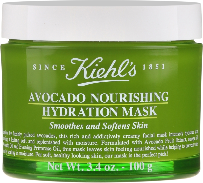 Маска для обличчя з авокадо - Kiehl's Avocado Nourishing Hydrating Face Mask — фото N3