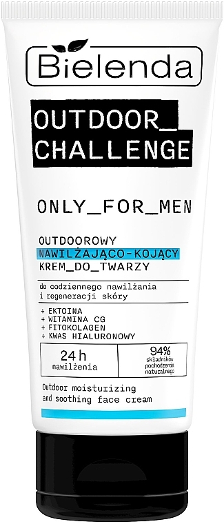 Зволожувальний і заспокійливий крем для обличчя - Bielenda Only For Men Outdoor Challenge Moisturizing And Soothing Face Cream — фото N2