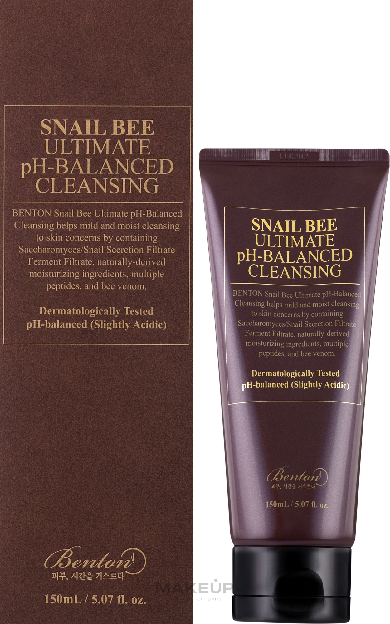 Пенка для умывания с муцином улитки - Benton Snail Bee Ultimate PH-Balanced Cleansing — фото 150ml